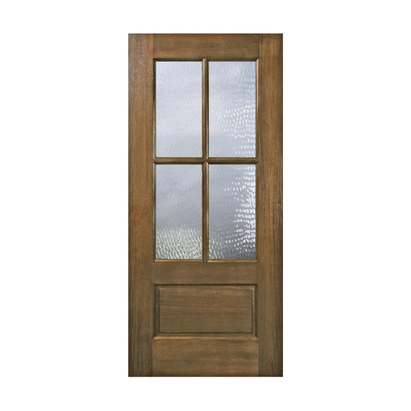 Knockety Stained Mahogany Wood Slab Front Entry Door Wayfair